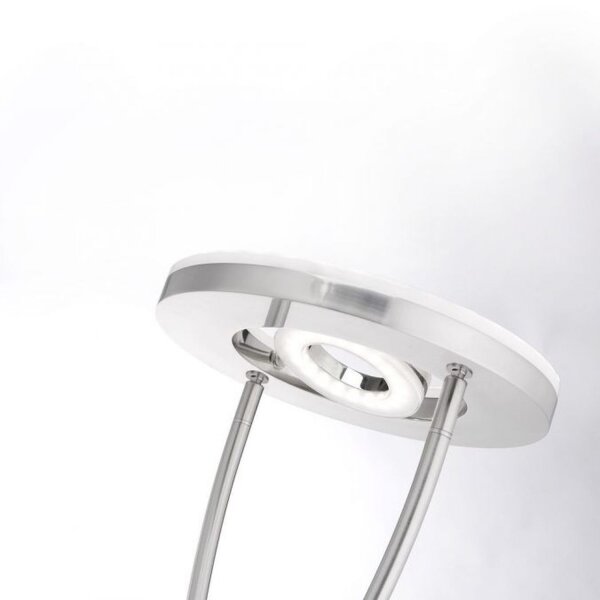 LED Deckenfluter Acrylglas Metall Drehregler 198 cm