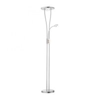 LED Deckenfluter Acrylglas Metall Drehregler 198 cm