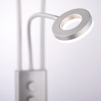 LED Deckenfluter Acrylglas Metall Drehregler 198 cm