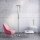 LED Deckenfluter Acrylglas Metall Drehregler 198 cm