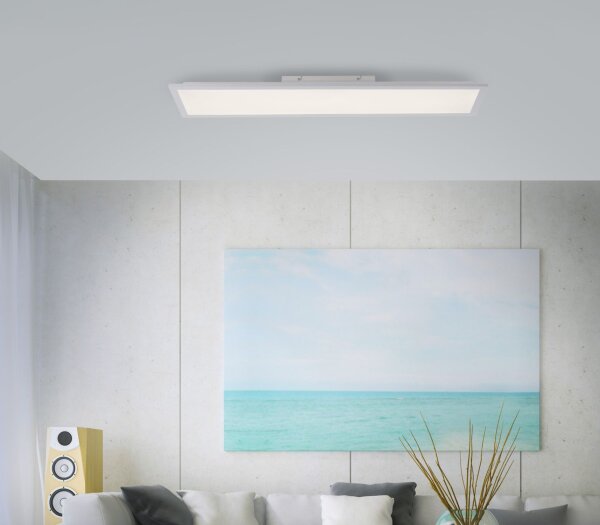 Weiße LED Deckenleuchte flach blendarm 100 cm 2430 lm