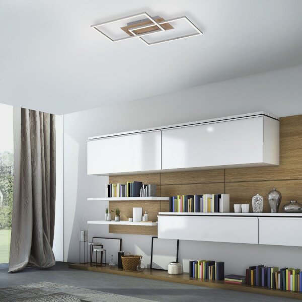 LED Deckenlampe Natur L:50,4 cm 2700-5000 K dimmbar