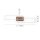 Dimmbare LED Deckenlampe L:110 cm 2700-5000 K in Natur