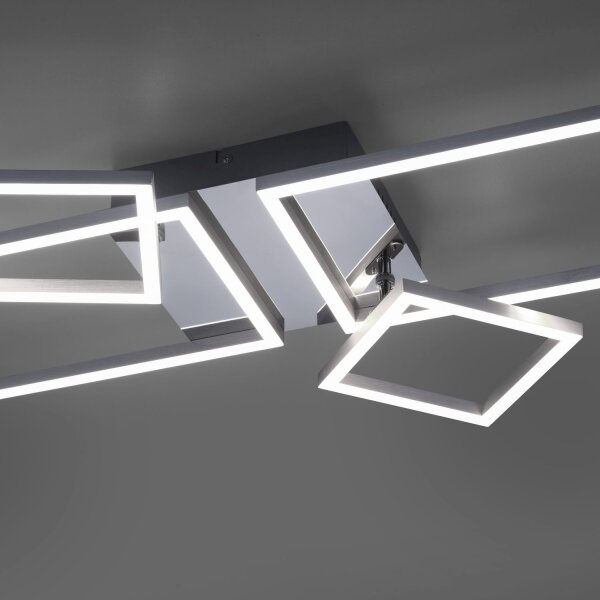 Verstellbare LED Deckenlampe in Stahl L:65 cm 3000 K