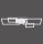 Verstellbare LED Deckenlampe in Stahl L:65 cm 3000 K