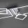 Verstellbare LED Deckenlampe in Stahl L:65 cm 3000 K