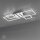 Verstellbare LED Deckenlampe in Stahl L:65 cm 3000 K