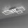 Verstellbare LED Deckenlampe in Stahl L:65 cm 3000 K