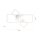 Verstellbare LED Deckenlampe in Stahl L:65 cm 3000 K