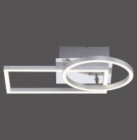 Verstellbare LED Deckenleuchte in Stahl L:37 cm 1260 lm