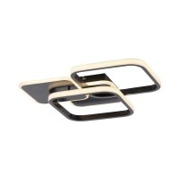 Schwarze LED Deckenlampe Metall 3000 K 4700 lm stilvoll