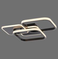 Schwarze LED Deckenlampe Metall 3000 K 4700 lm stilvoll