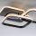 Schwarze LED Deckenlampe Metall 3000 K 4700 lm stilvoll