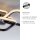 Schwarze LED Deckenlampe Metall 3000 K 4700 lm stilvoll
