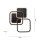 Schwarze LED Deckenlampe Metall 3000 K 4700 lm stilvoll