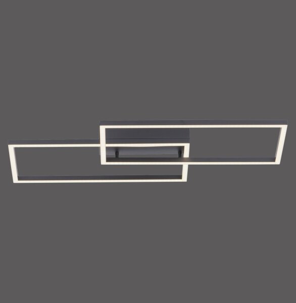 Schwarze LED Deckenleuchte Metall L:60,5 cm 2700-5000 K