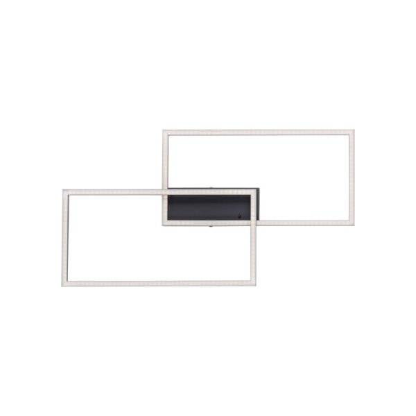 Schwarze LED Deckenleuchte Metall L:60,5 cm 2700-5000 K