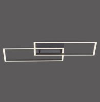 Schwarze LED Deckenleuchte Metall L:60,5 cm 2700-5000 K