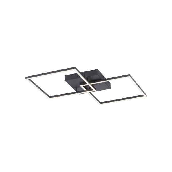 Schwarze LED Deckenleuchte L:53 cm 2700-5000 K dimmbar