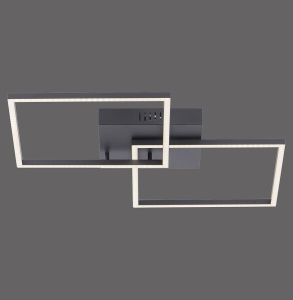 Schwarze LED Deckenleuchte L:53 cm 2700-5000 K dimmbar
