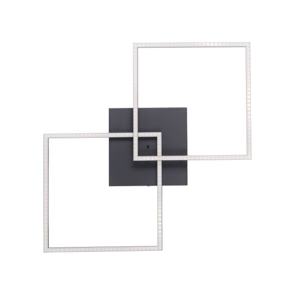 Schwarze LED Deckenleuchte L:53 cm 2700-5000 K dimmbar