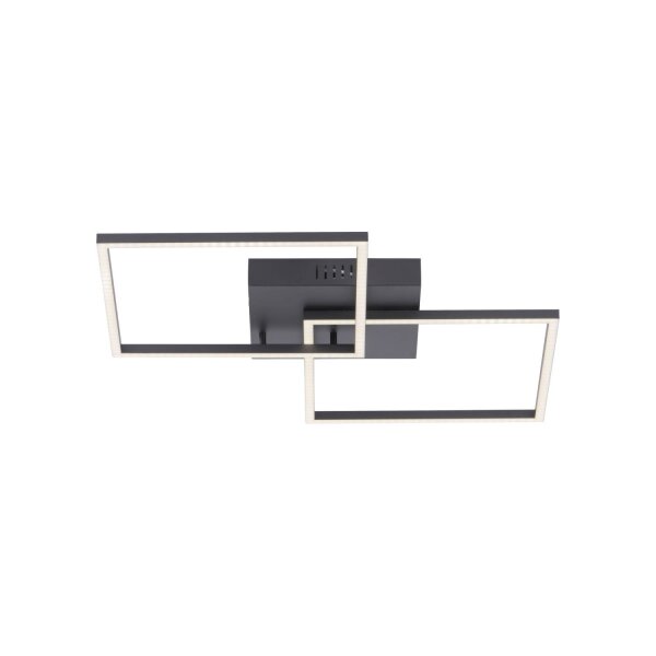 Schwarze LED Deckenleuchte L:53 cm 2700-5000 K dimmbar