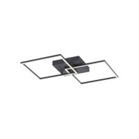 Schwarze LED Deckenleuchte L:53 cm 2700-5000 K dimmbar