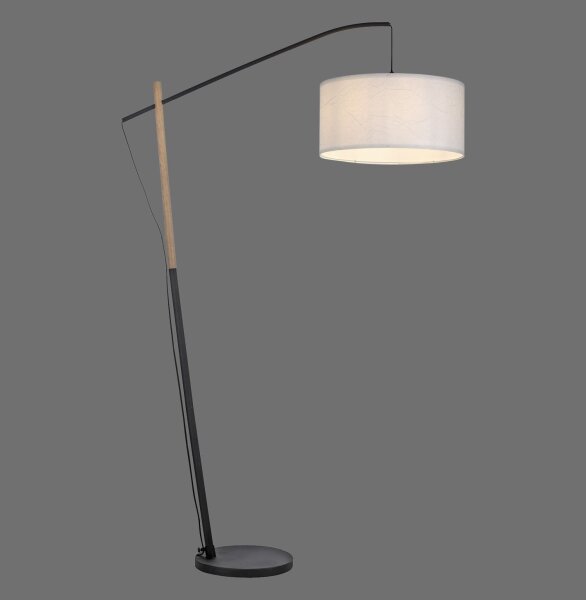 Blendarme Stehleuchte Papier Holz E27 189 cm Leselicht