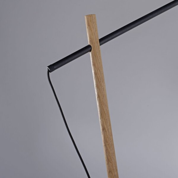 Blendarme Stehleuchte Papier Holz E27 189 cm Leselicht