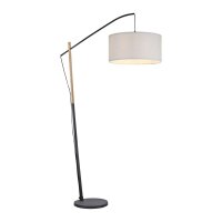 Blendarme Stehleuchte Papier Holz E27 189 cm Leselicht
