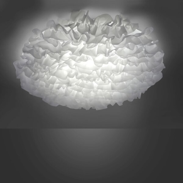 LED Deckenleuchte Stoff Weiß rund Ø75 cm 2700-5000 K