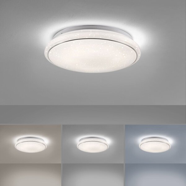 LED Deckenleuchte Nachthimmel Timer Ø35 cm 3000-5000 K