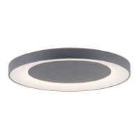 LED Deckenlampe mit Fernbedienung dimmbar Grau Ø70 cm
