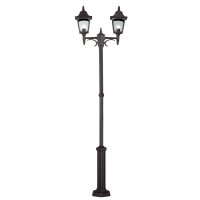 Rustikaler Kandelaber Schwarz 227cm hoch Weg Garten