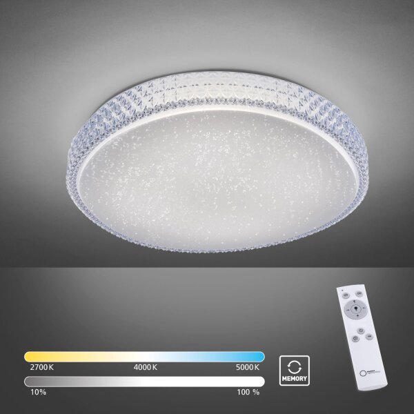 LED Deckenlampe Sternenhimmel Ø60 cm 36 W Fernbedienung