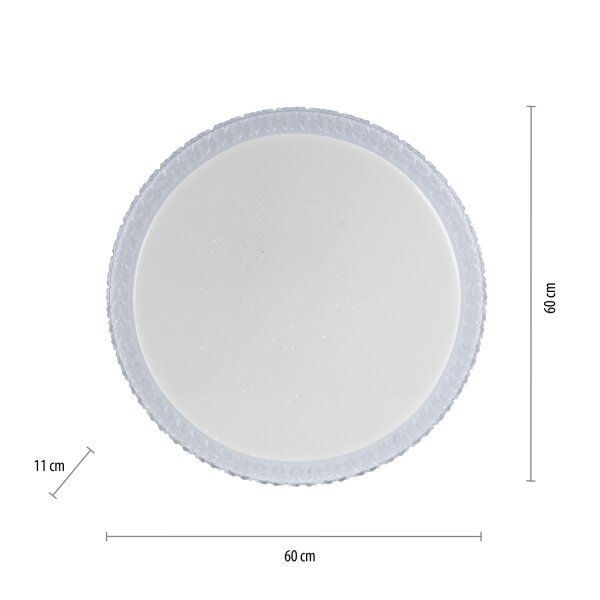 LED Deckenlampe Sternenhimmel Ø60 cm 36 W Fernbedienung