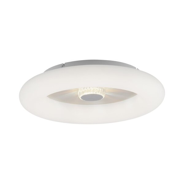 Weiße LED Deckenlampe mit Dimmer Fernbedienung Ø50 cm