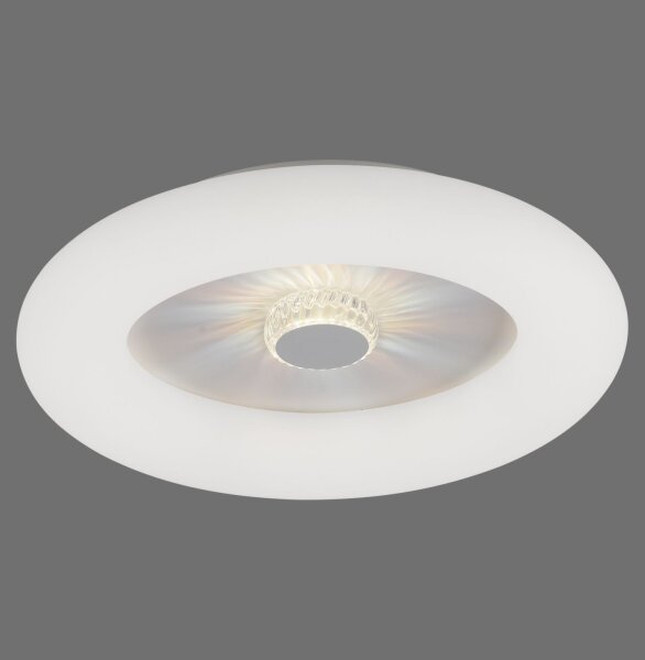 Weiße LED Deckenlampe mit Dimmer Fernbedienung Ø50 cm