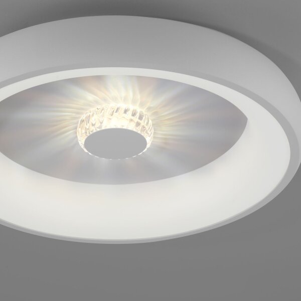 Dimmbare LED Deckenlampe Fernbedienung Kristalleffekt