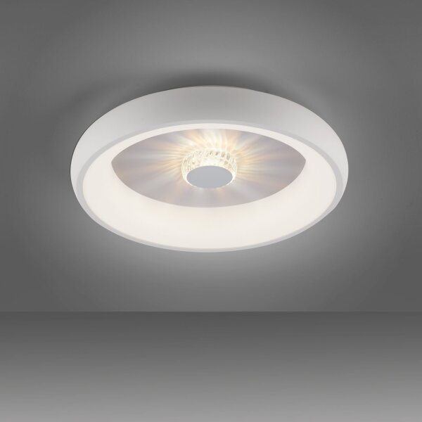 Dimmbare LED Deckenlampe Fernbedienung Kristalleffekt