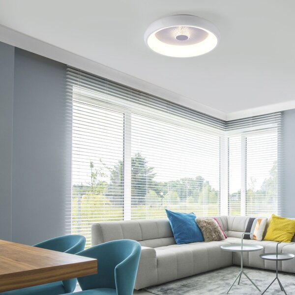 Dimmbare LED Deckenlampe Fernbedienung Kristalleffekt