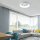 Dimmbare LED Deckenlampe Fernbedienung Kristalleffekt