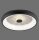 Dimmbare LED Deckenleuchte Kristalleffekt 29 W Schwarz