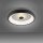 Dimmbare LED Deckenleuchte Kristalleffekt 29 W Schwarz