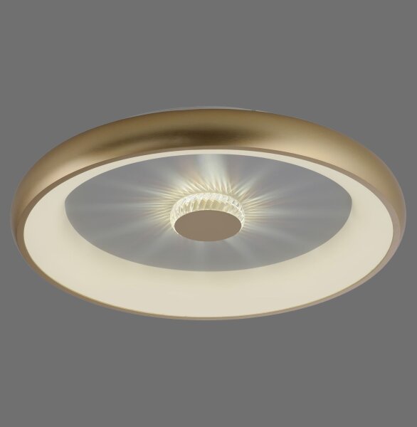 Dimmbare LED Deckenleuchte 2700-5000 K Ø61,5 cm Messing