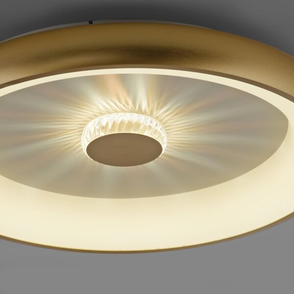 Dimmbare LED Deckenleuchte 2700-5000 K Ø61,5 cm Messing
