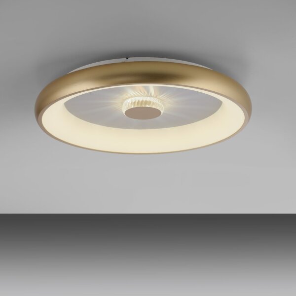 Dimmbare LED Deckenleuchte 2700-5000 K Ø61,5 cm Messing