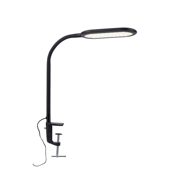 Flexible LED Klemmleuchte Schwarz 3000-6000 K dimmbar