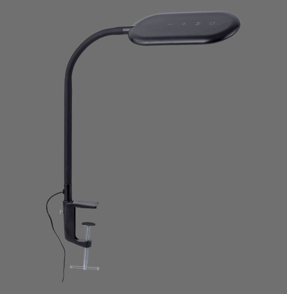 Flexible LED Klemmleuchte Schwarz 3000-6000 K dimmbar