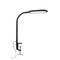 Flexible LED Klemmleuchte Schwarz 3000-6000 K dimmbar